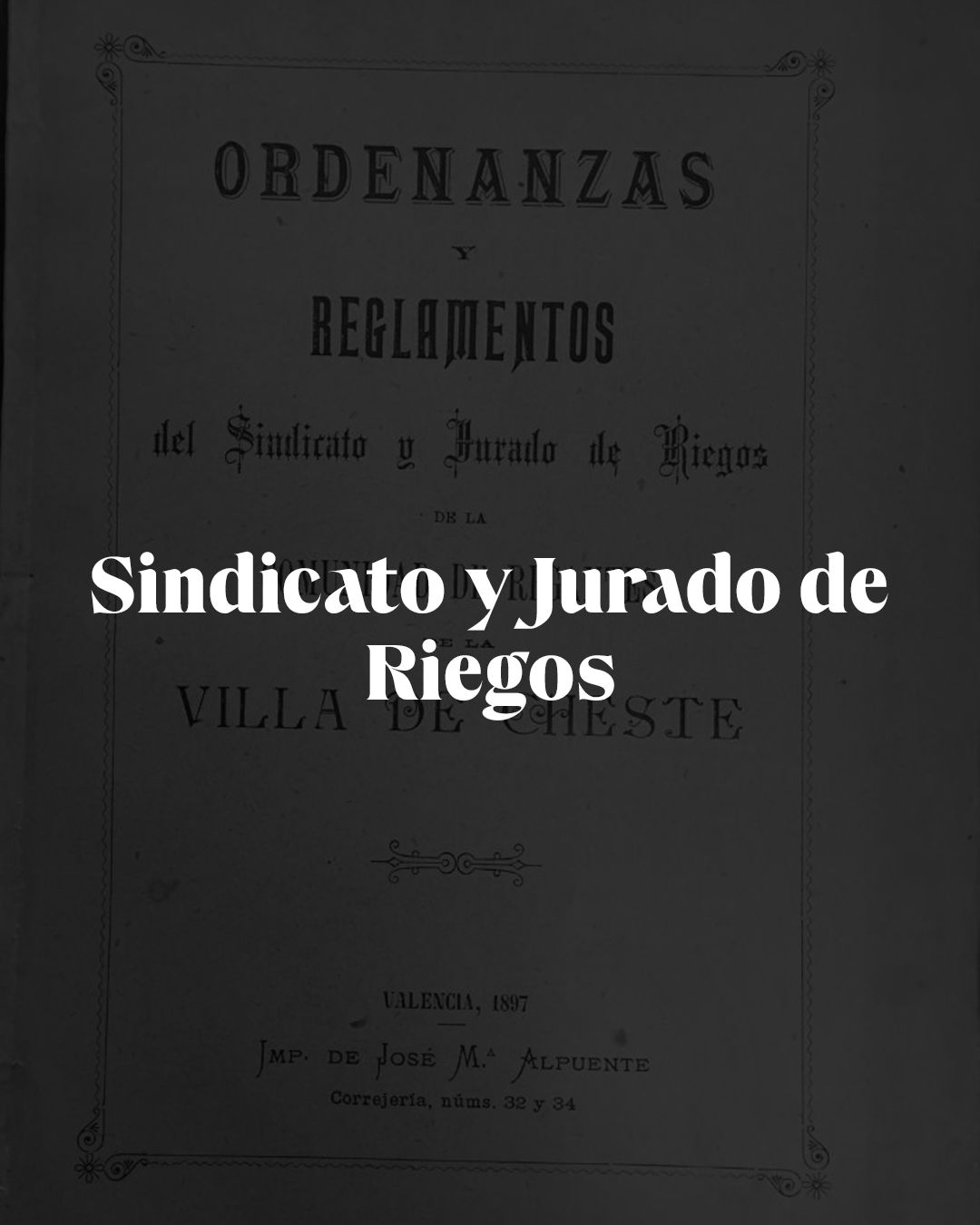 Sindicato y Jurado de Riegos de la Comunidad de Regantes